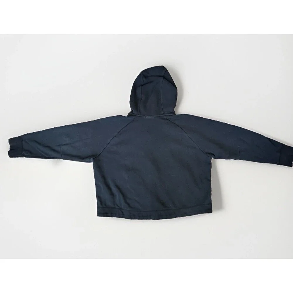 Nike Tech Hoodie Youth XL Black High-low Hem Full Zip Pre-Owned